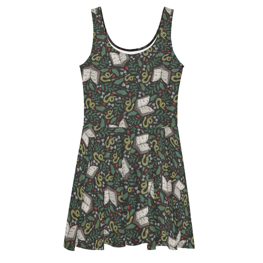 Snakes & Books Skater Dress