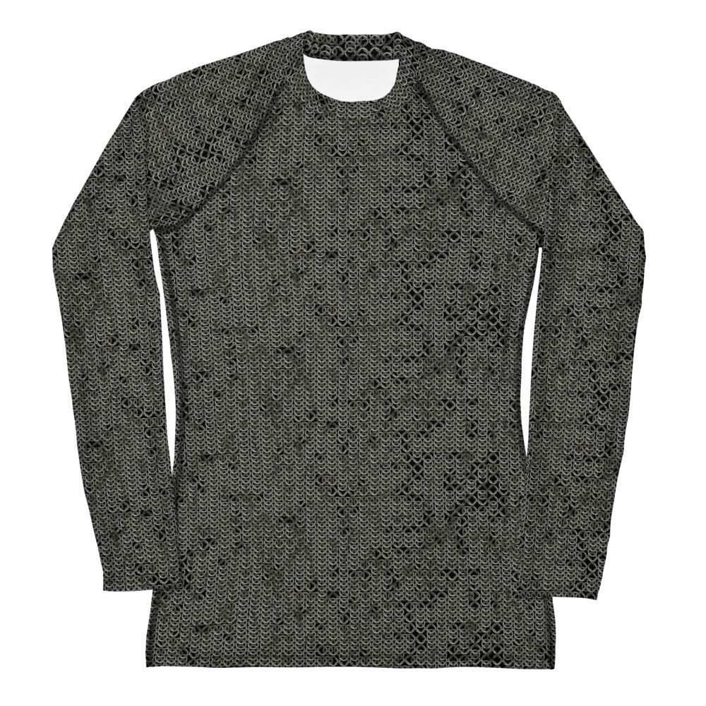 Chain Mail Women's Long Sleeved Rash Guard