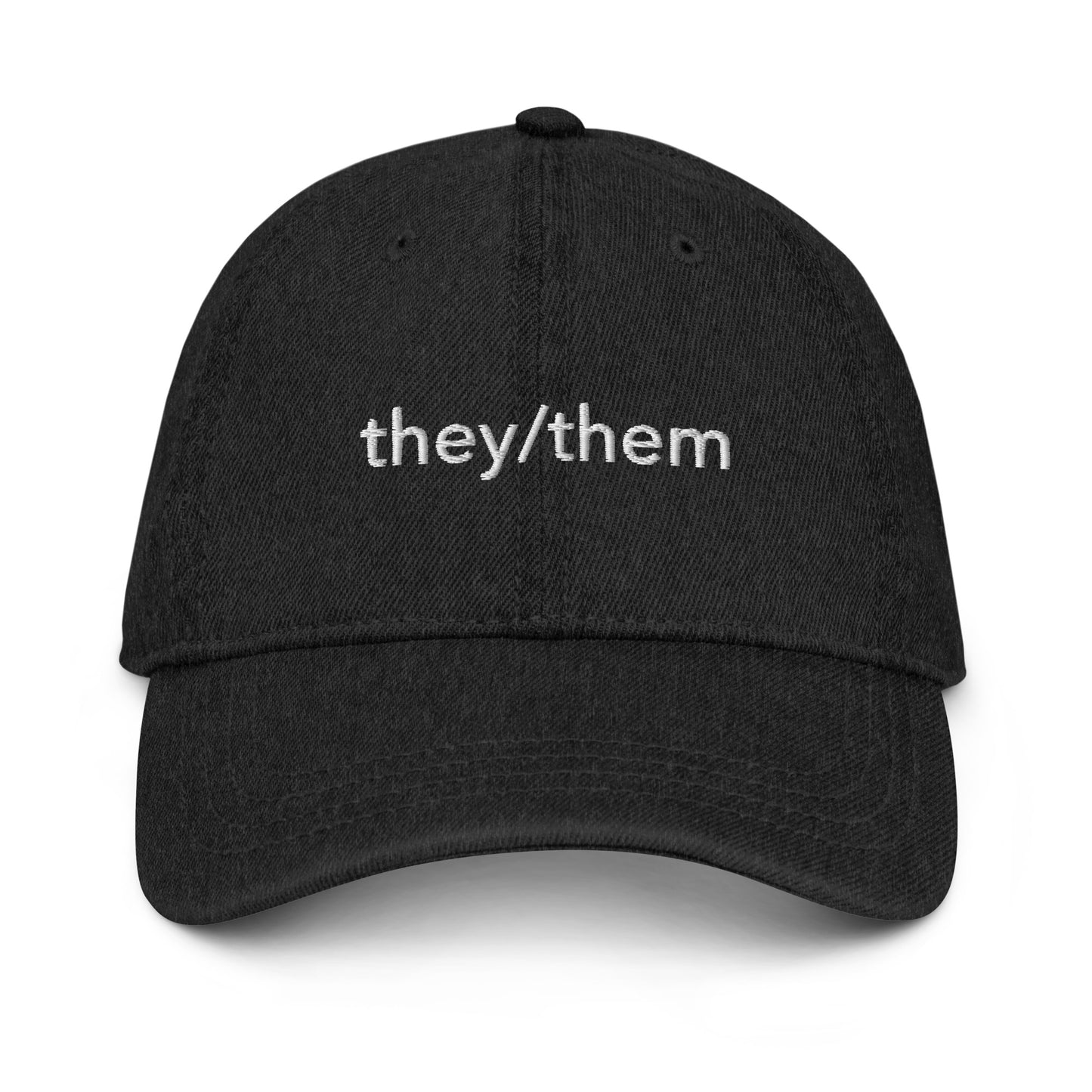 They/Them Denim Hat