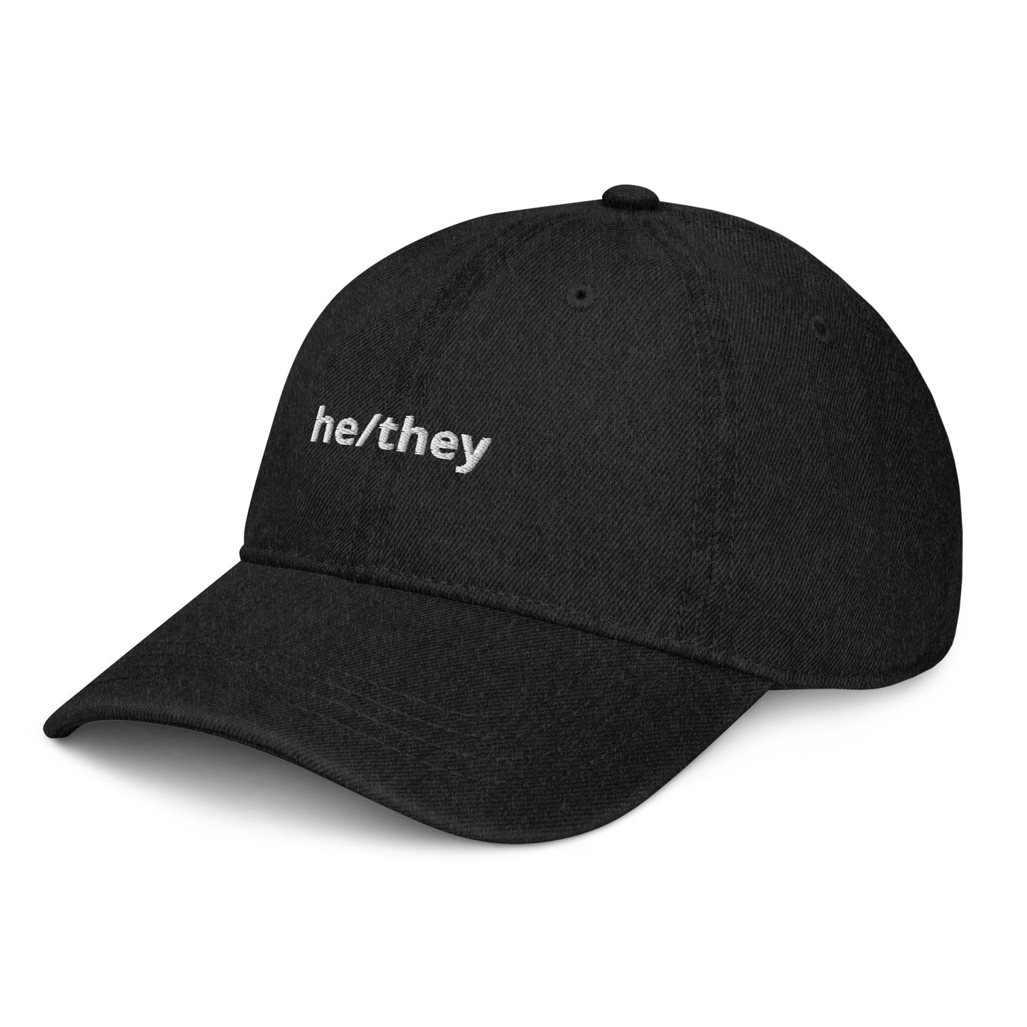 He/They Denim Hat