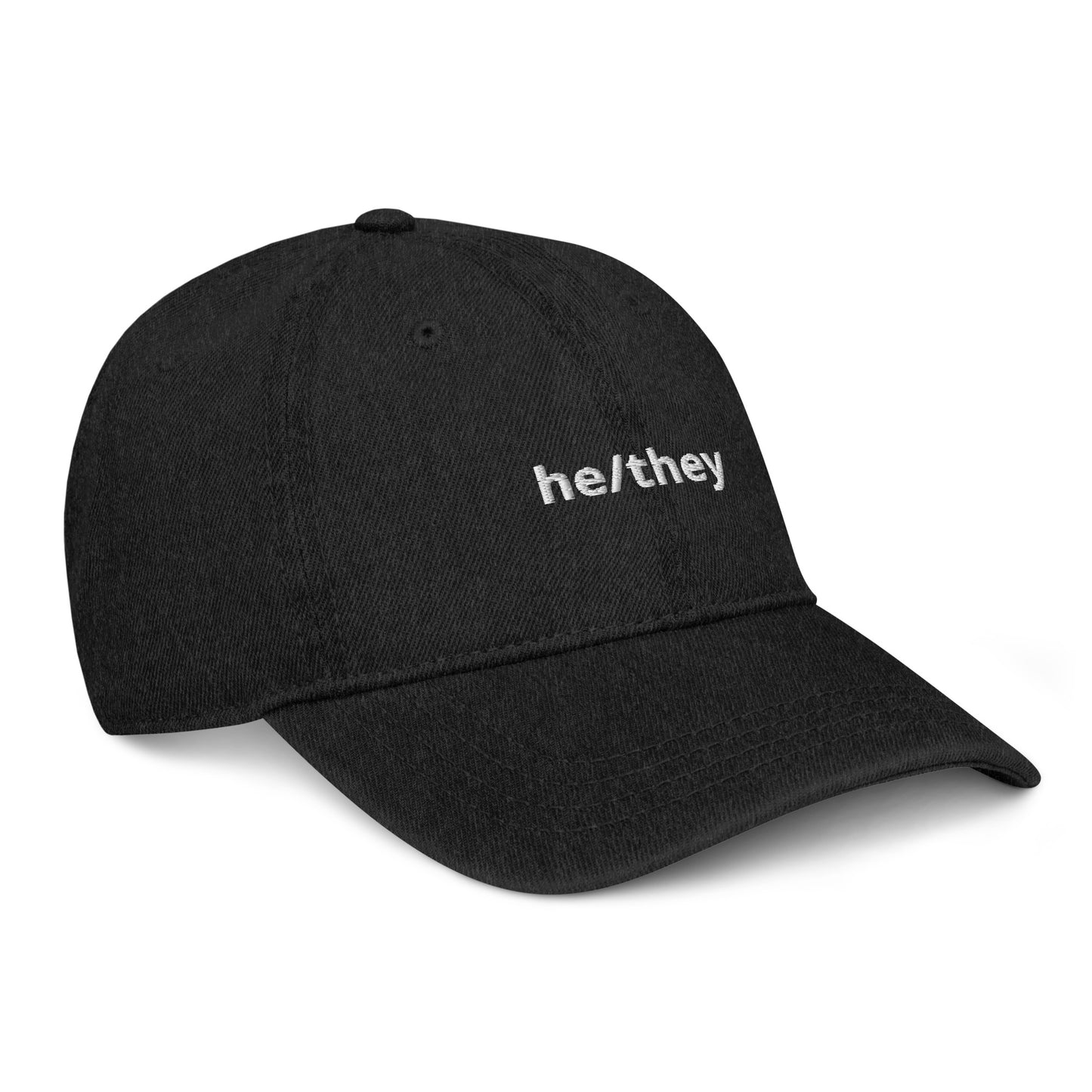 He/They Denim Hat