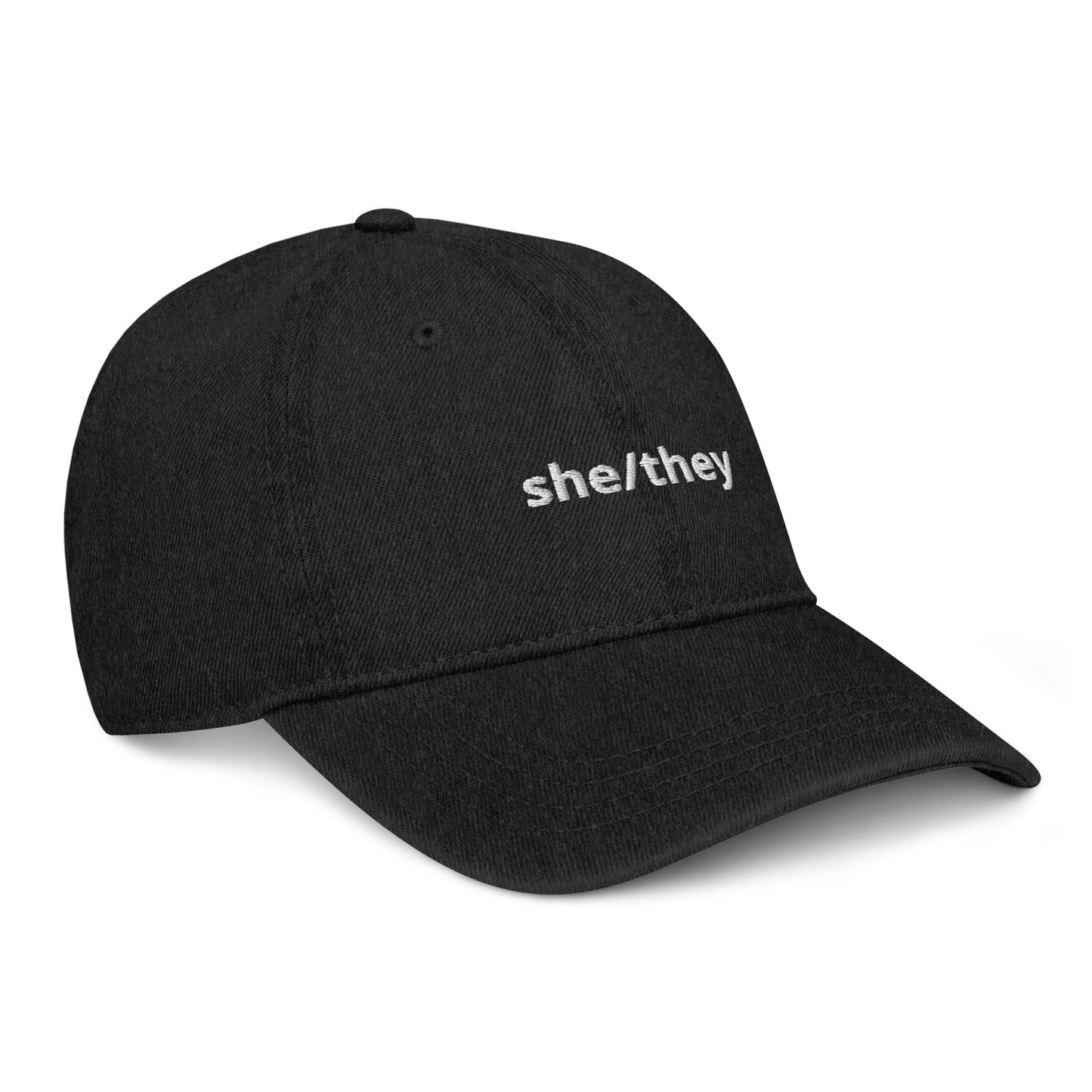 She/They Denim Hat