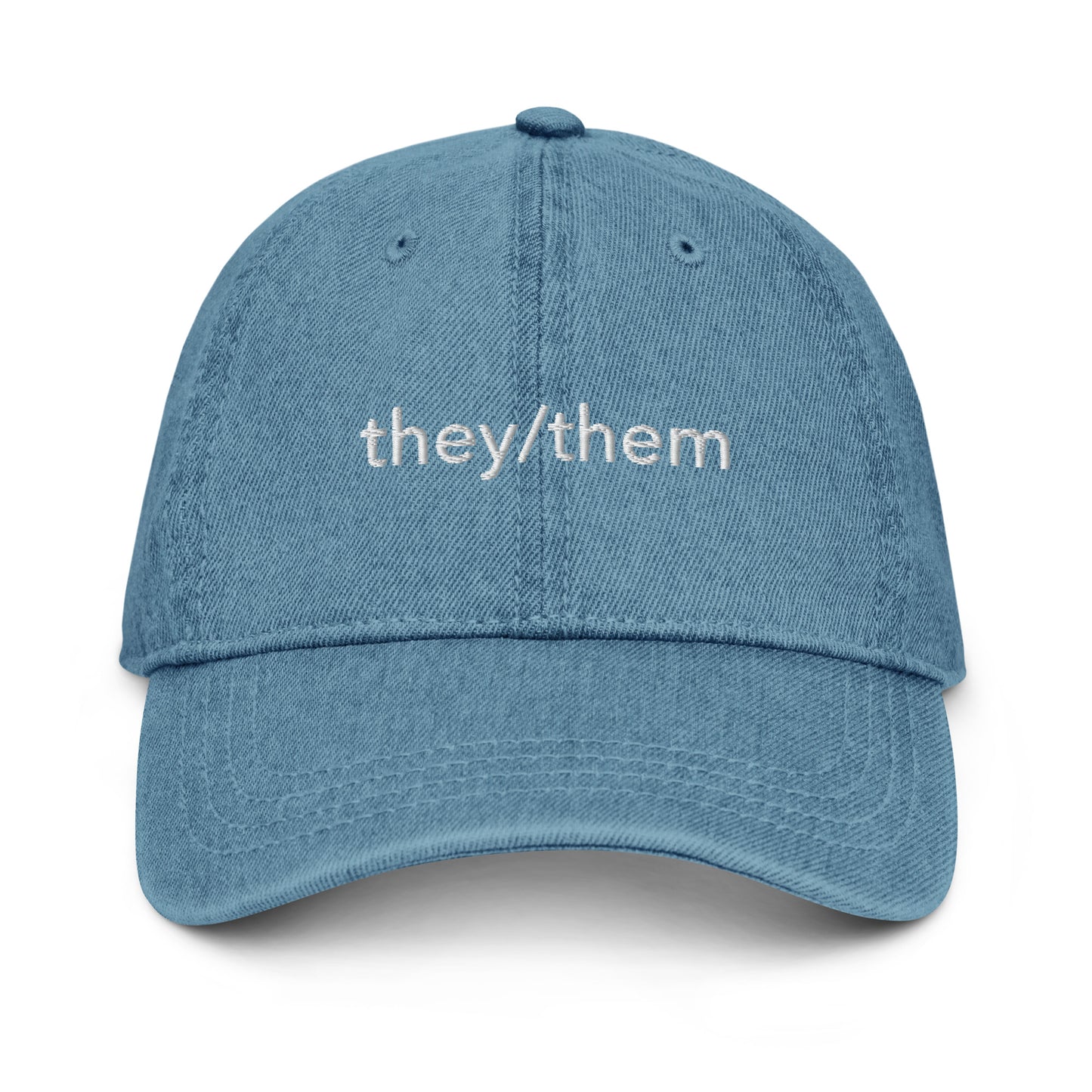 They/Them Denim Hat