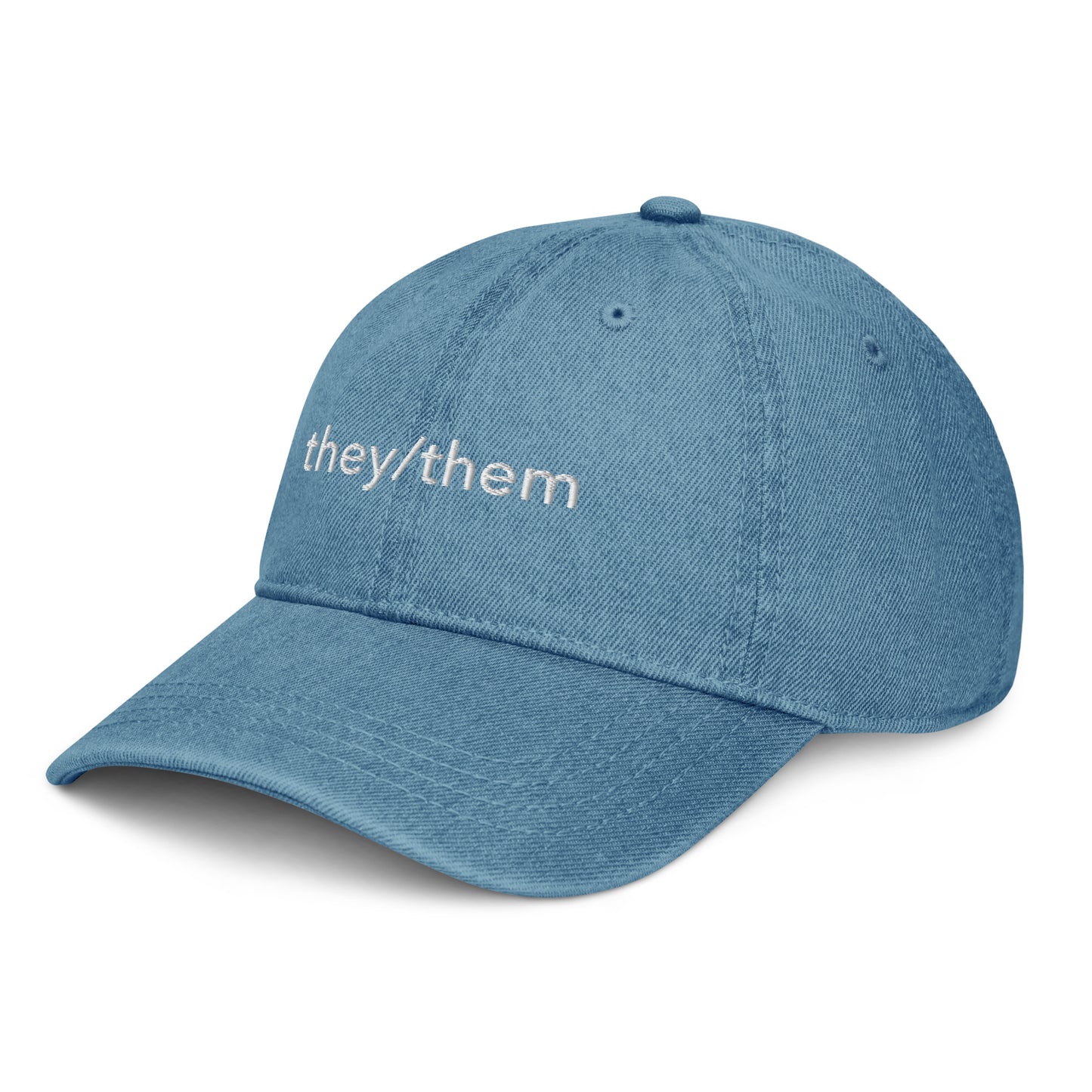 They/Them Denim Hat