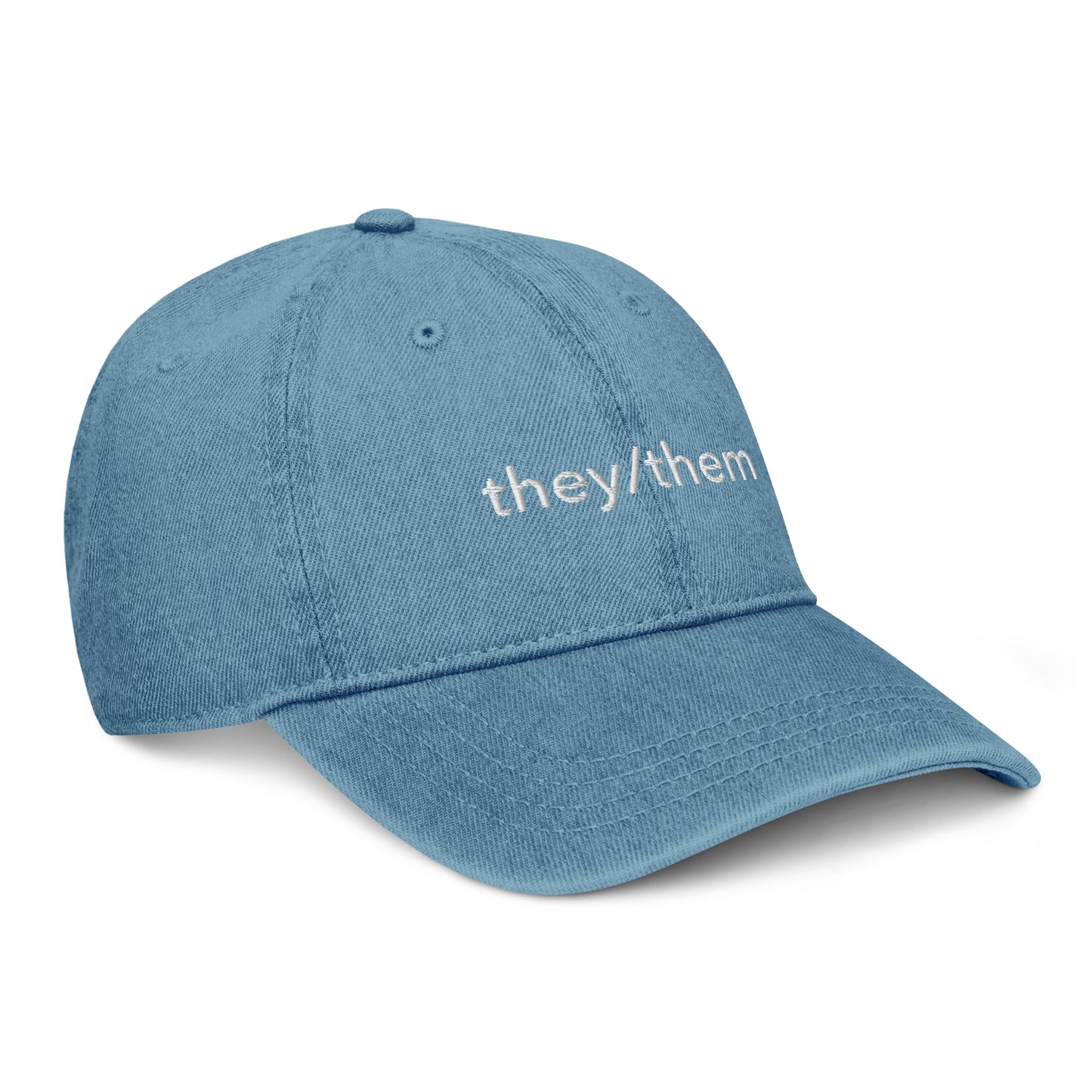 They/Them Denim Hat