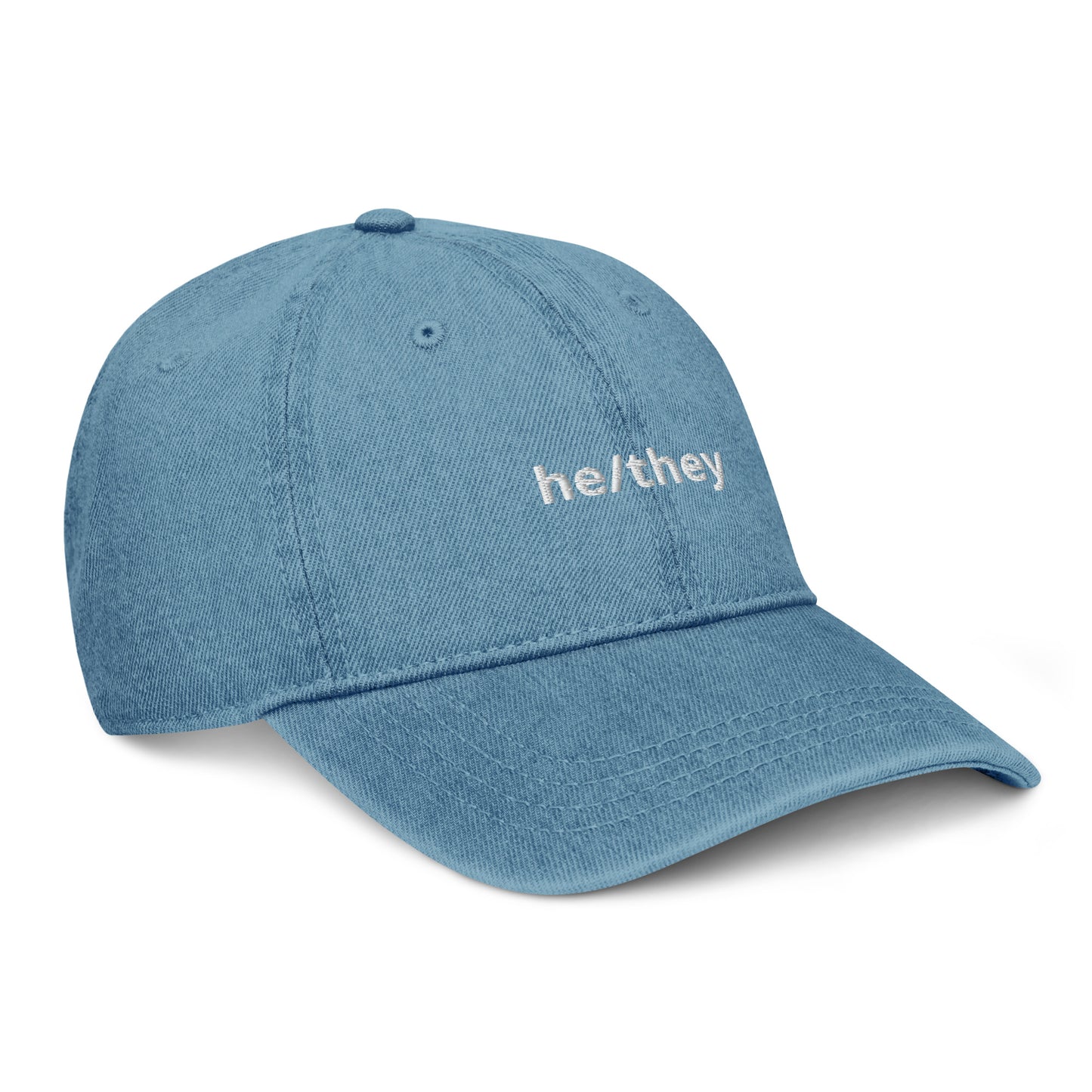 He/They Denim Hat