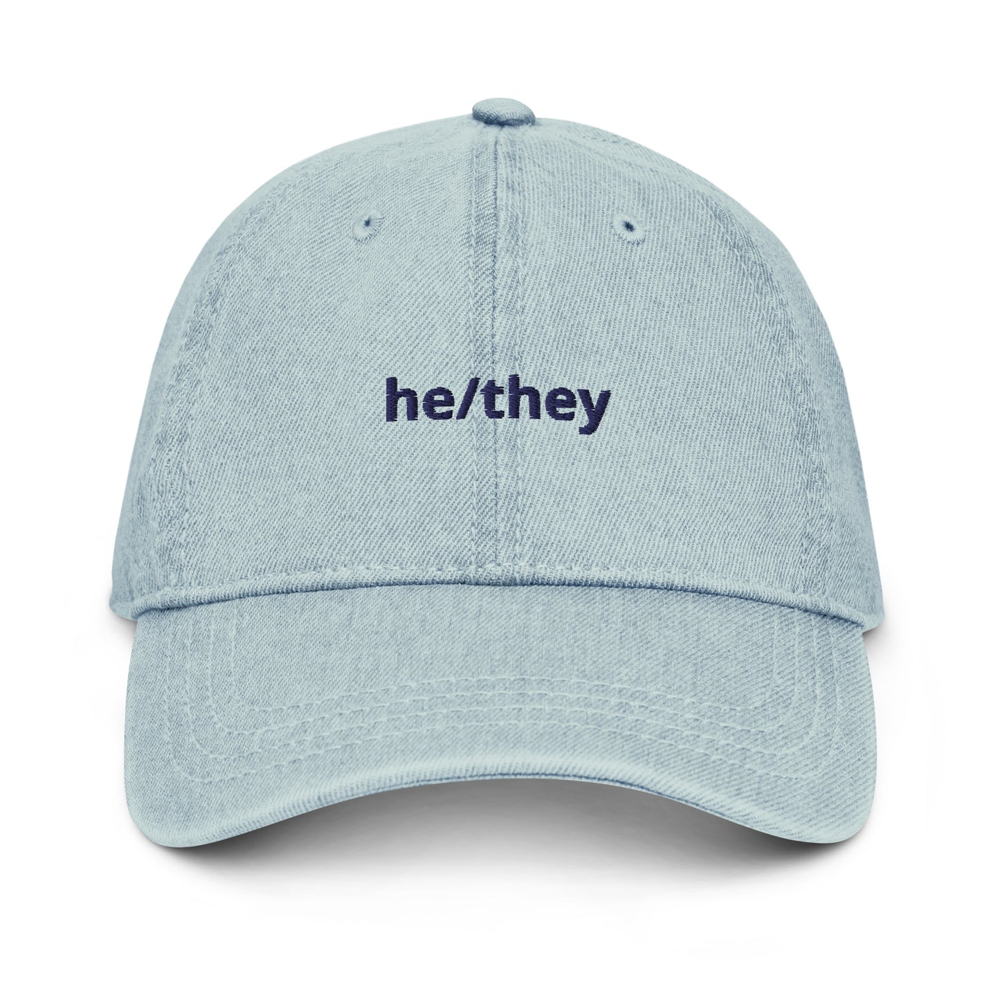 He/They Denim Hat