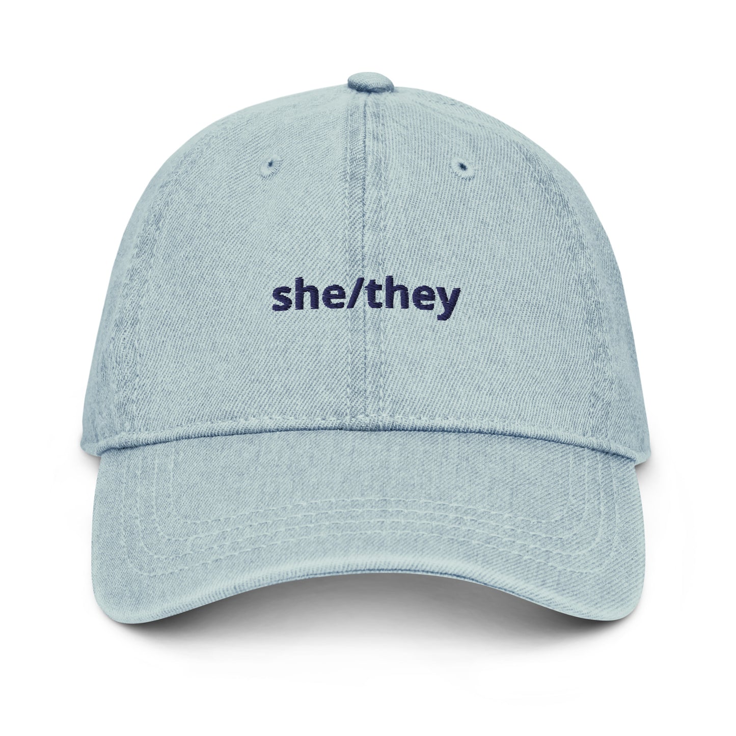 She/They Denim Hat