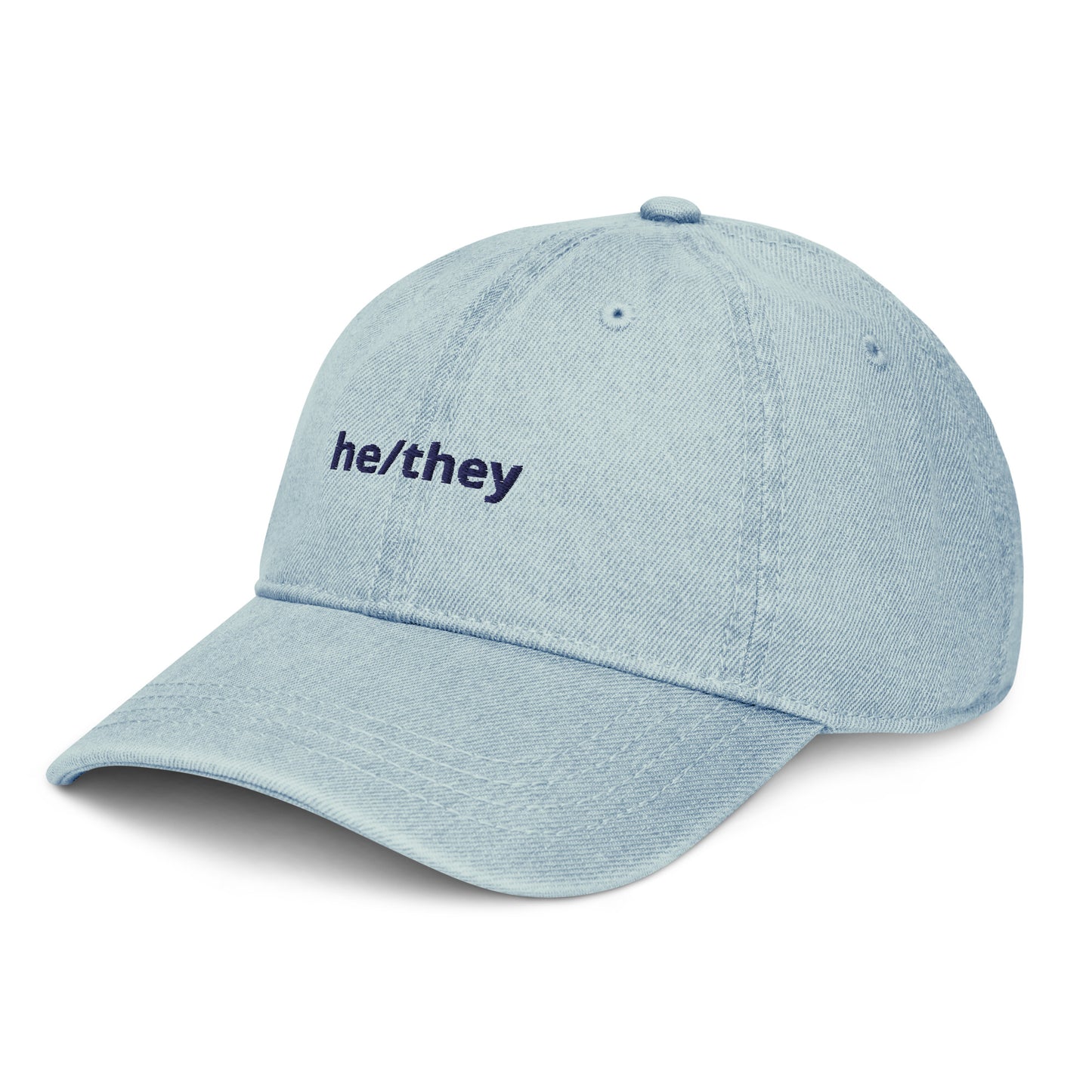 He/They Denim Hat