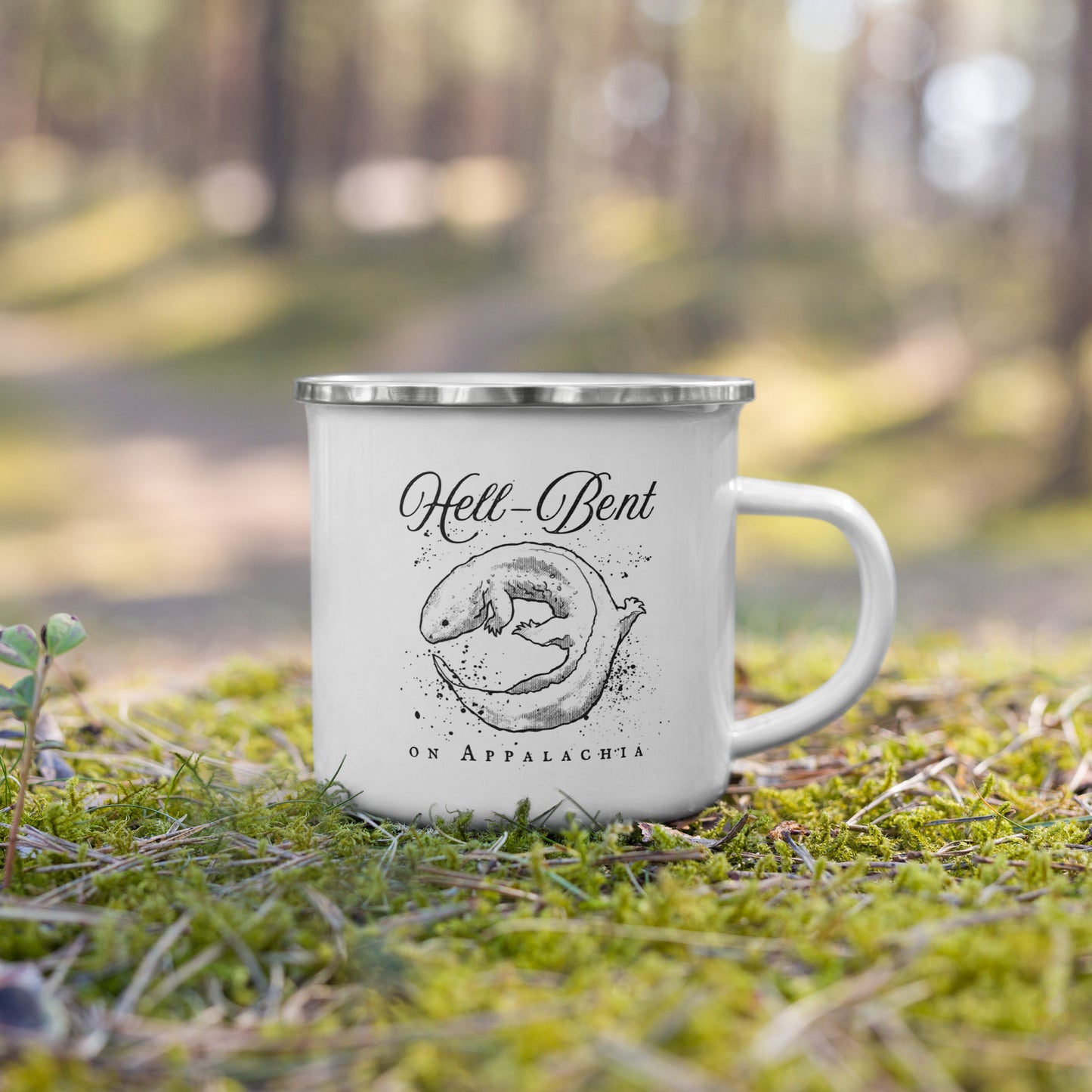 Hellbender Enamel Mug