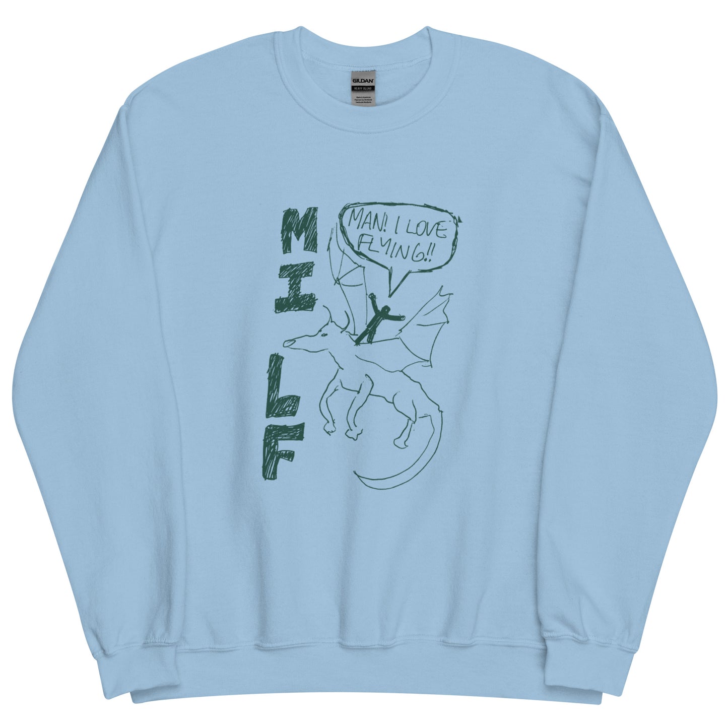 @Abzkelly Man I Love Flying (MILF) Unisex Sweatshirt