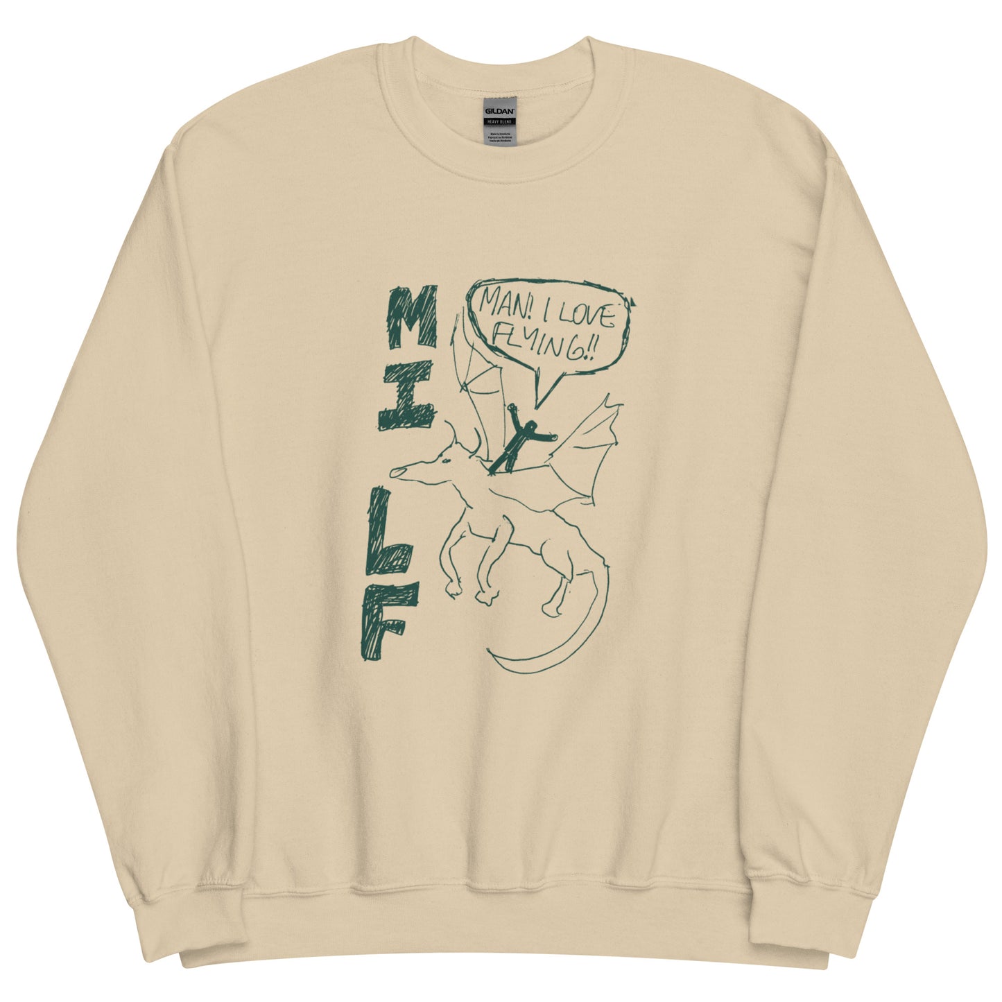 @Abzkelly Man I Love Flying (MILF) Unisex Sweatshirt