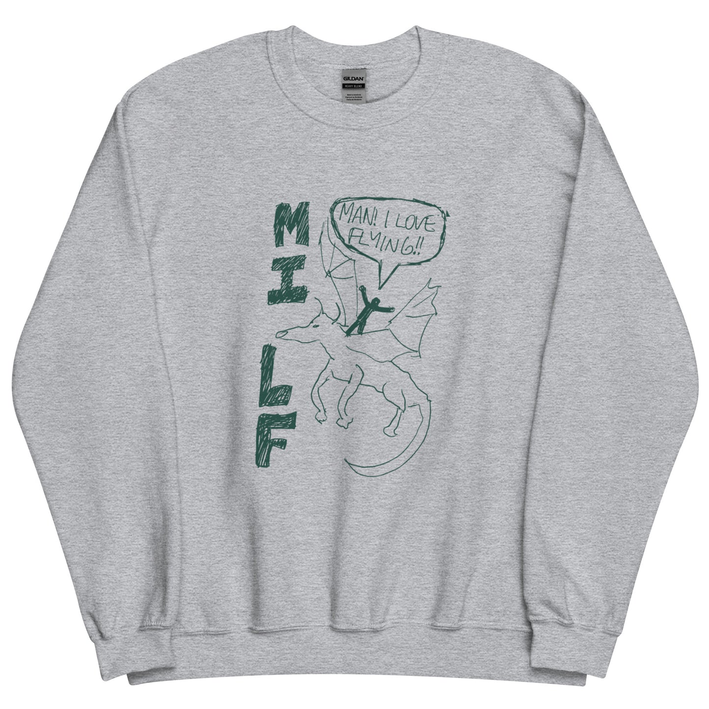 @Abzkelly Man I Love Flying (MILF) Unisex Sweatshirt