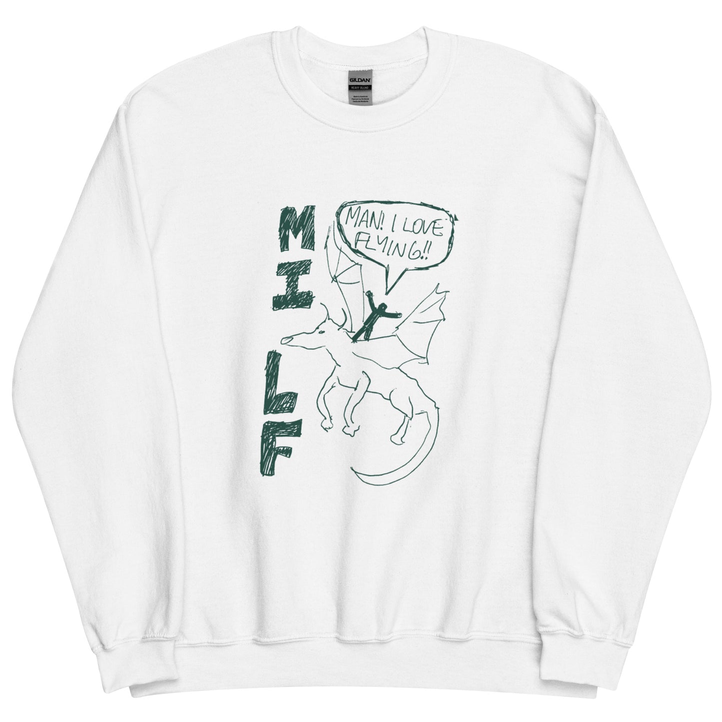 @Abzkelly Man I Love Flying (MILF) Unisex Sweatshirt