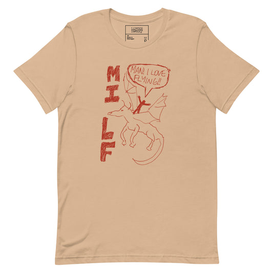 @Abzkelly Man I Love Flying (MILF) Unisex t-shirt